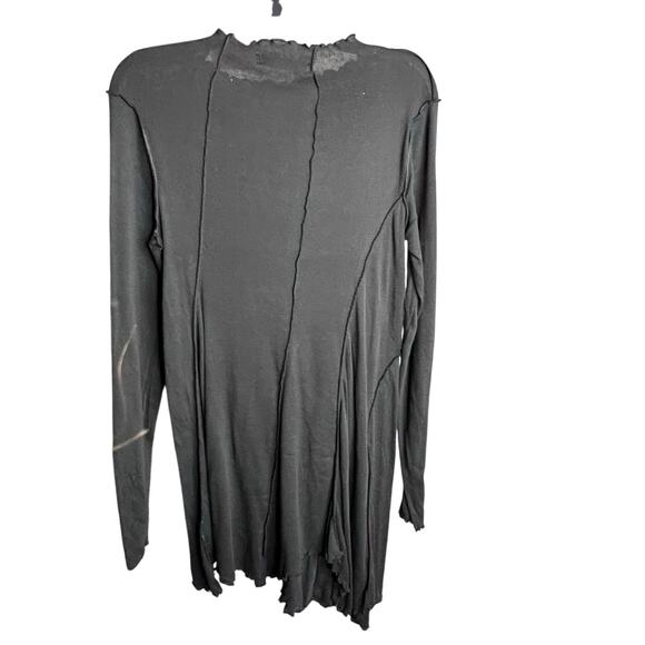 - Free People Full Swing Tunic Top Dark Gray washed Black NWOT - Picture 3 of 8
